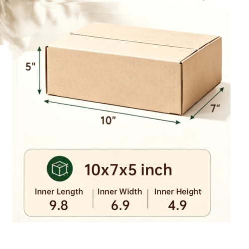 Shipping Boxes10x7x5 Small Shipping Boxes, Each shoe boxes cardboard. - size: 5pc Brown 10x7x5