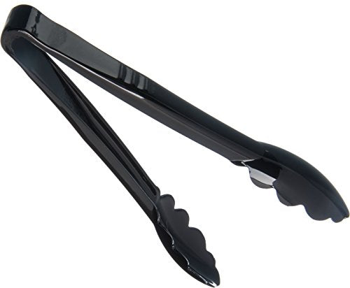 Carlisle FoodService Products 470903 Carly Salad Tong, 9" Utility Tong, Black, 1 Pack - color: Black, size: 9" Utility Tong, style: 1 Pack