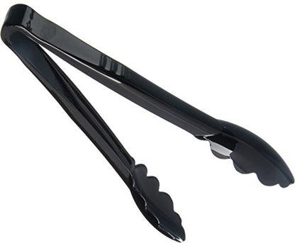 Carlisle FoodService Products 470903 Carly Salad Tong, 9" Utility Tong, Black, 12 Pack - color: Black, size: 9" Utility Tong, style: 12 Pack