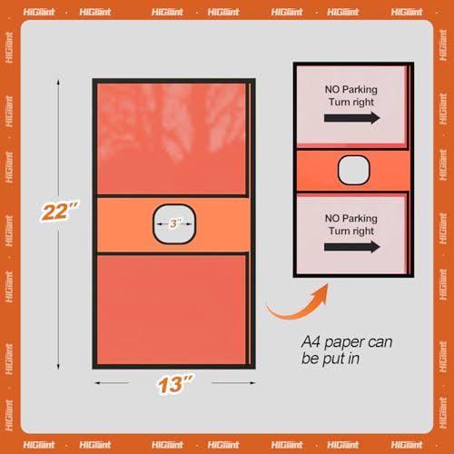HiGiant 6 Pack Traffic Cone Sleeves, No Parking