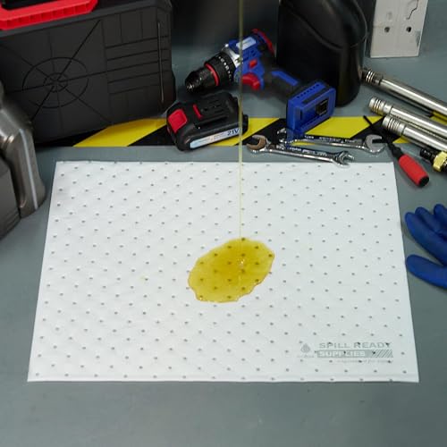 (4 Boxes x 100 Pads) Marine Oil Absorbent Pads 15" x 20" - Heavy Weight - color: 100 Pads - Heavyweight, size: 4