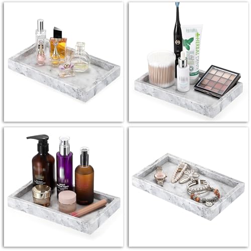 Sumnacon Bathroom Napkin Holder Countertop Stylish Napkin Holders for Paper Napkins Hand Towels Bathrooms Guest Towel Holder Marble Flat Napkin Holder for Vanity Back of Toilet Dining Table Kitchen