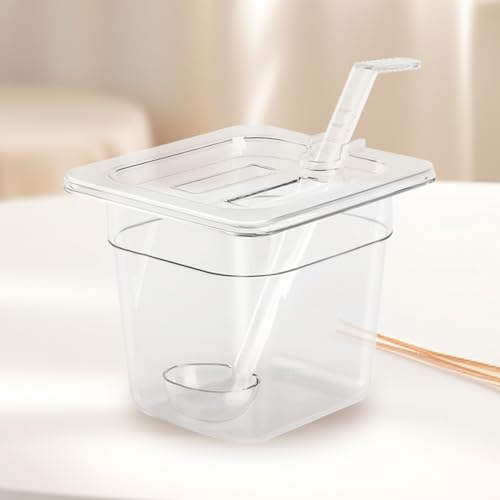 12 Pcs Clear Plastic Table Pan Lid, 1/6 Size Polycarbonate Lids