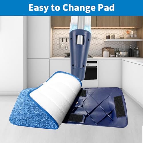 AmaVins 3-Pack Microfiber Mop Replacement Pads Compatible with Bona Mop - color: Sky Blue 3 Pack