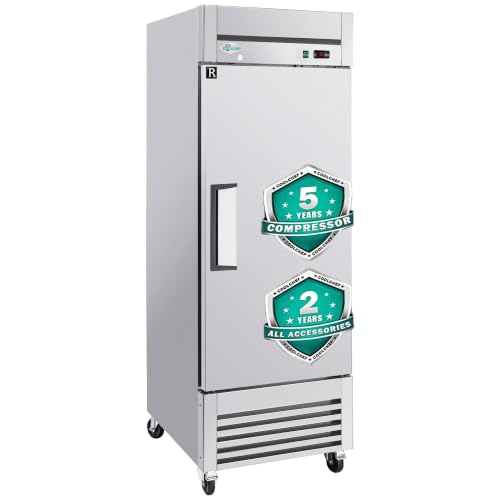 COOLCHEF 27" 23 Cu Ft Commercial Reach‑In Refrigerator