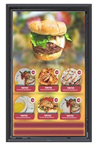 The Display Shield 60-65" Vertical Outdoor Digital Signage Case Anti Glare - color: Anti-Glare, size: 60-65"
