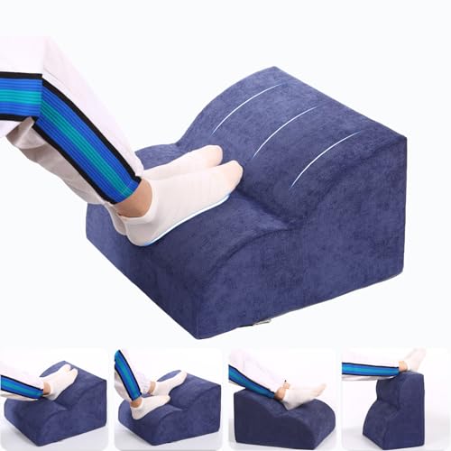 Foot Rest for Under Desk at Work.Multifunctional 3-Tier Foot Stool - color: Dark Blue