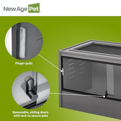 New Age Pet® ECOFLEX® 48" Mojave Reptile Enclosure, Large, Grey - color: Grey, size: Large