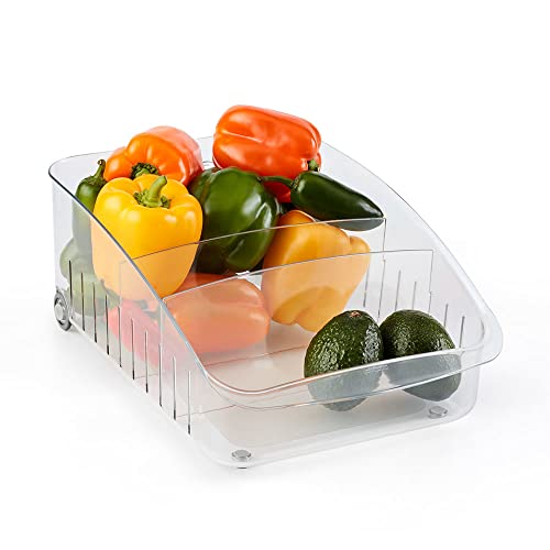 YouCopia RollOut Fridge Drawer 8”, Adjustable Bin Refrigerator Organizer