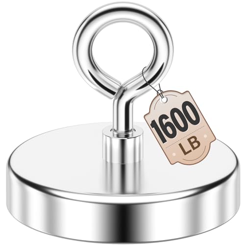 FINDMAG 1600 LBS Heavy Duty Fishing Magnet, 4.72 Inch Neodymium Magnet - size: 4.72 inches (120mm)
