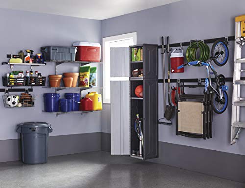 Rubbermaid Commercial Products BRUTE Tote Storage Container with Lid, 14-Gallon-included, Rugged/Reusable Boxes for Moving/Storing in Garage/Basement/Attic/Jobsite/Truck/Camping, Gray - color: Grey