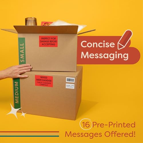 2" X 3" Fragile Stickers for Shipping (5000 Labels, 10 Rolls) - color: Fragile 2" X 3"