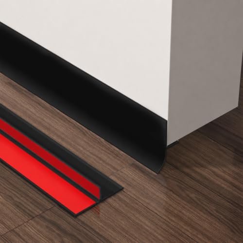 Door Seal Weather Stripping for Door Frame- 20 Ft x 1.38 in Black - color: Black, size: 1.38 in x 20 ft