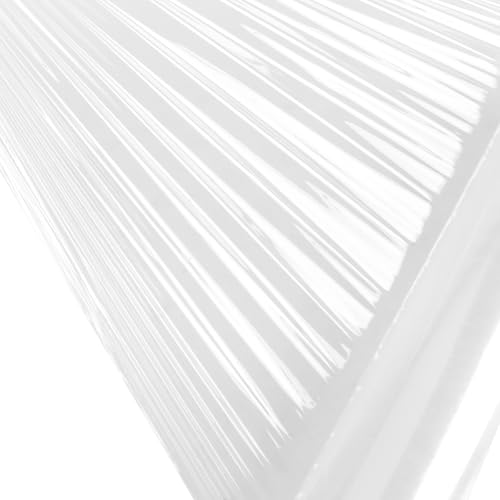 2 Pcs Stretch Wrap with Handles, 15 in x 1000 Ft, 60 Gauge Industrial Strength Stretch Film Roll, Heavy Duty Clear Shrink Plastic Wrap for Moving, Shipping, Packing, Pallet Wrapping