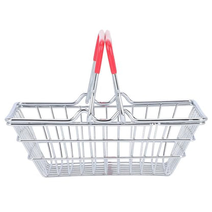 BESTOYARD Mini Shopping Basket with Handles - Compact Portable