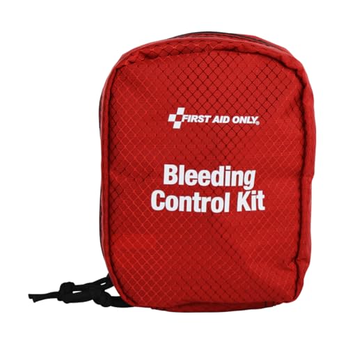 First Aid Only 91513 Right Response Bleeding Control Kit for Limb & Chest Wounds, 15 Pieces