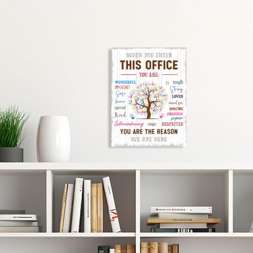 When You Enter This Office Wall Art Framed,Positive Office Wall Decor - color: In This Office2