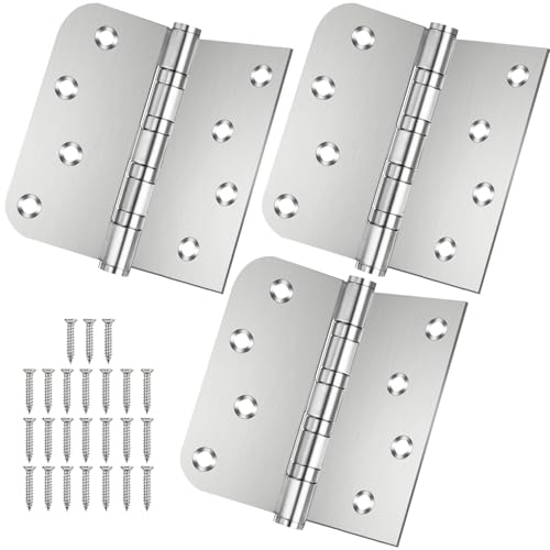 Stainless Steel Door Hinges Ball Bearing Hinges Heavy Duty 3 Pack