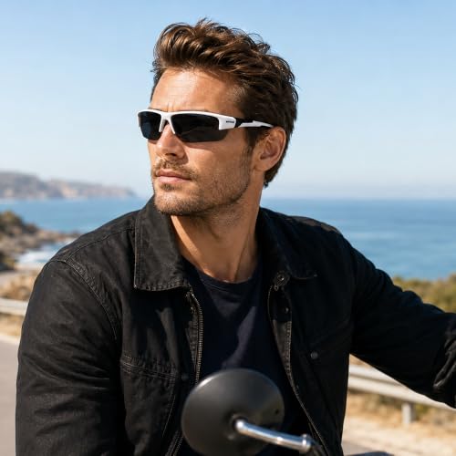 Global Vision Hercules 7 Safety Sunglasses Photochromic Auto-Darkening Clear to Smoke Lens ANSI Z87.1 - color: White