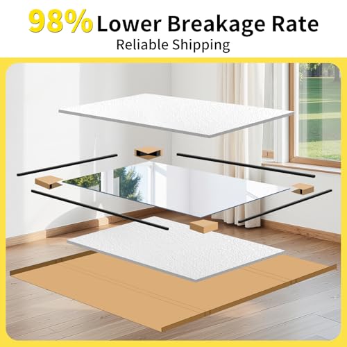 80x40 in Home Gym Mirrors,2-Pack,Frameless,Wall Mounted - size: 80"x40"x2PCS