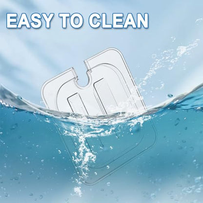 12 Pcs Clear Plastic Table Pan Lid, 1/6 Size Polycarbonate Lids