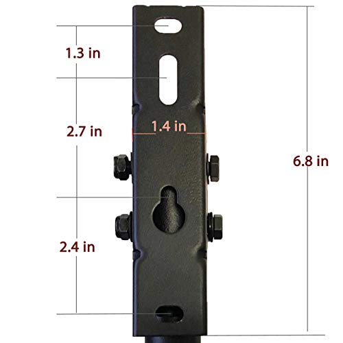 VideoSecu ML405B2 LCD LED UHD Monitor TV Ceiling Mount for Most 19 22 23 24 26 27 28 29 32 39 42 Flat Panel Display with VESA100x100, 75x75, Fit Flat and vaulted Ceiling M0B