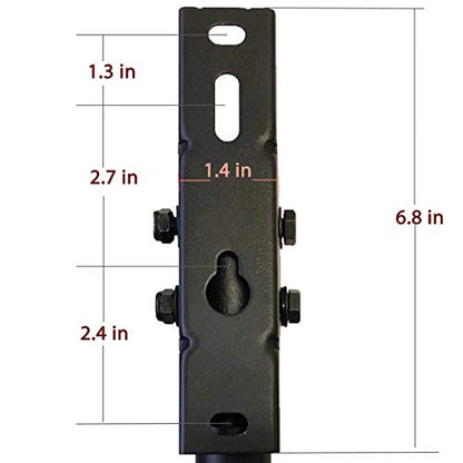 VideoSecu ML405B2 LCD LED UHD Monitor TV Ceiling Mount for Most 19 22 23 24 26 27 28 29 32 39 42 Flat Panel Display with VESA100x100, 75x75, Fit Flat and vaulted Ceiling M0B