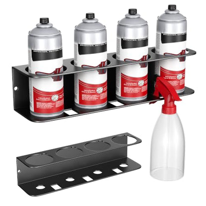EVERHANGER Spray Can Holder, Wall Mount Spray Bottle Storage Rack - size: 16.5in x 2Pack