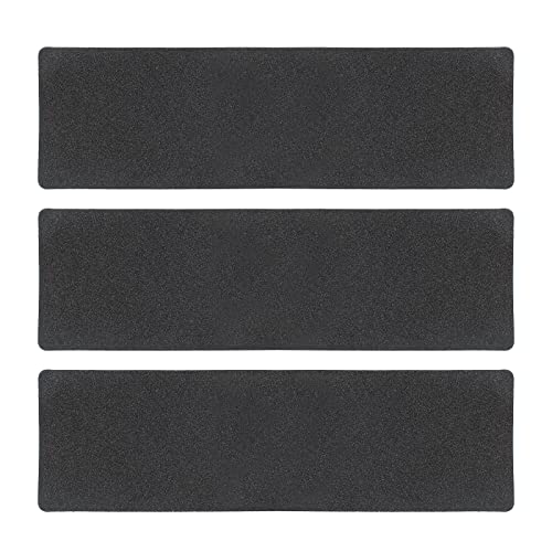 3 Pack Black Anti-Slip Strips 6 Inch x 24 Inch