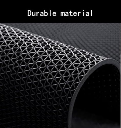 PVC Drainage Floor Mat Non-Slip Commercial Wet Area Mat for Outdoor and Indoor Restaurant Kitchen Bar Swimming Pool Splash Matting Water Drain Flooring Mat (Black, 4FTX16.4FT) - size: 4FTX16.4FT