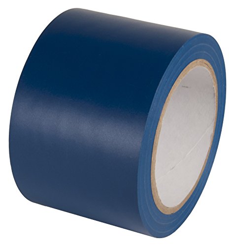 INCOM Manufacturing: PVC Vinyl Safety Aisle/Pipe Marking Conformable Durable Color Coding Abrasion Resistant Tape, 3 inch x 180 ft., Safety Blue - Ideal for Walls, Floors, Equipment - size: 3 Inches x 180 Feet