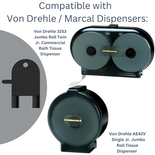 Key for Von Drehle Paper Towel Dispensers - Key 2145995 Compatible with Von Drehle and Marcal Center-Pull Paper Towel and Jumbo Bath Tissue dispensers (1 Pack)