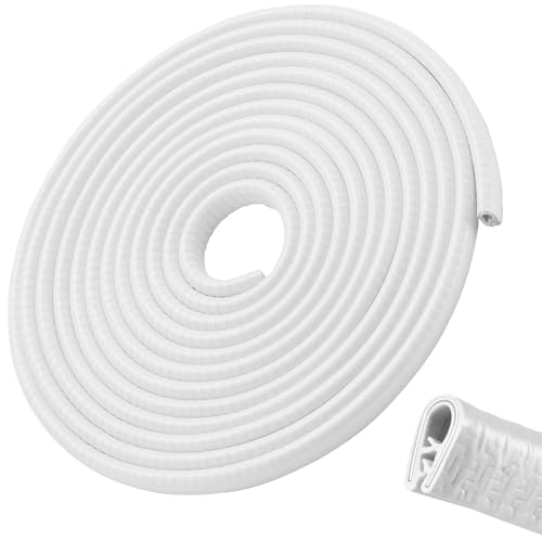 Car Door Edge Guards 64Ft(20M) Automotive Door Entry Guard U Shape, White - color: White, size: 64 ft