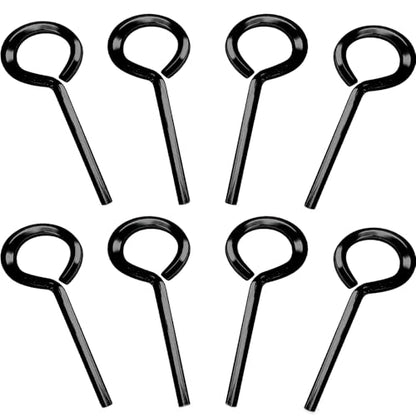 7/32 inch Hex Dogging Key, Black, 8 Pcs - color: Black, size: 7/32