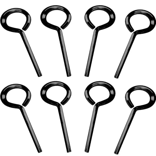 7/32 inch Hex Dogging Key, Black, 8 Pcs - color: Black, size: 7/32