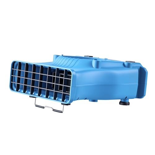 VEVOR Blower Fan, Low Profile Air Mover Carpet Dryer, 1000 CFM, 2 Speeds, Multi-Angle Airflow, Lightweight Portable for Crawlspaces, Attics, Basements, Bathrooms, Water Damage Restoration, Blue - size: 1000 CFM (Low Profile)