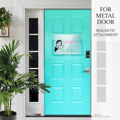 Acrylic Note Board Refrigerator Dry Erase Board Magnetic Clear 15”x11 Includes 4 Dry Erase Markers - size: Magnetic 15“x11”