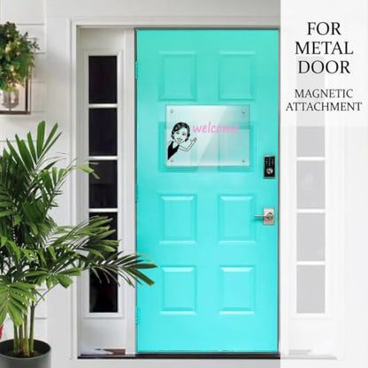 Acrylic Note Board Refrigerator Dry Erase Board Magnetic Clear 15”x11 Includes 4 Dry Erase Markers - size: Magnetic 15“x11”