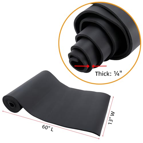 Artilife Closed Cell Foam Roll, Easy to Cut into Foam Sheets & Foam Pads for Sound Insulation, Cushion & DIY Projects (1/4" T x 13" W x 60" L) - size: 1/4" T x 13" W x 60" L