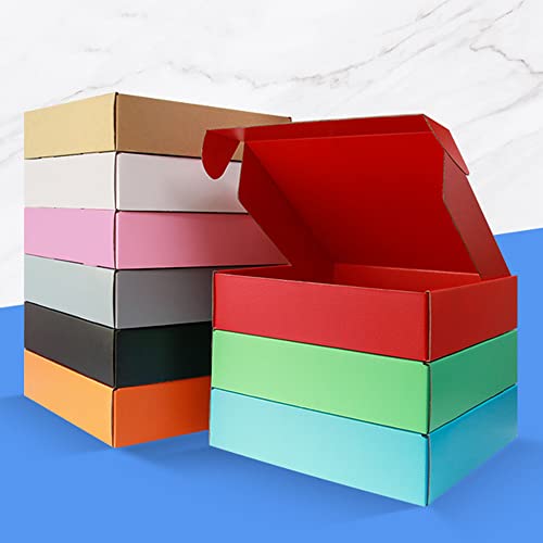 Dark Blue Shipping Packaging Box Mailer E-Commerce Packing 20Pcs13×9×2 Inch - color: Dark Blue