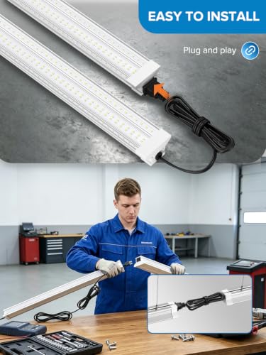 Bright Led Shop Lights 4FT| Hanging Or Surface Mount| 60W 9000LM 5000K - size: 4FT-8PACK
