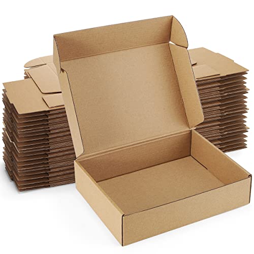 Shipping Boxes 9x6x2 inches Brown Small Mailing Boxes 25 Pack Cardboard Corrugated Box Mailers - color: Brown, size: 9x6x2 Inches