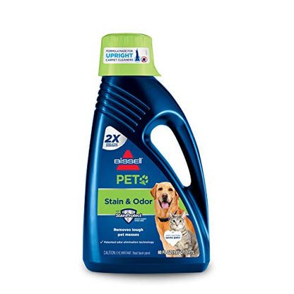 BISSELL 2X Pet Stain & Odor Full Size Machine Formula, 60 ounces, 99K52 - size: 60 Fl Oz (Pack of 1)