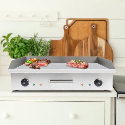29" 3000W Commercial Electric Countertop Griddle,Countertop Griddle,Flat Top Grill,Hot Plate BBQ