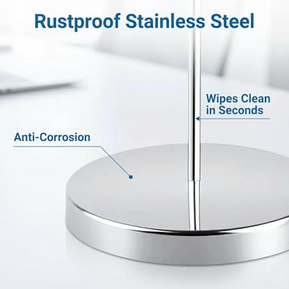 4-Pack Stainless Steel Receipt Spike & Ticket Holder – 5.5 Inch Rustproof Bill Fork for Home, Restaurant, Office – Heavy Duty Ticket Stabber & Receipt Holder Organizer