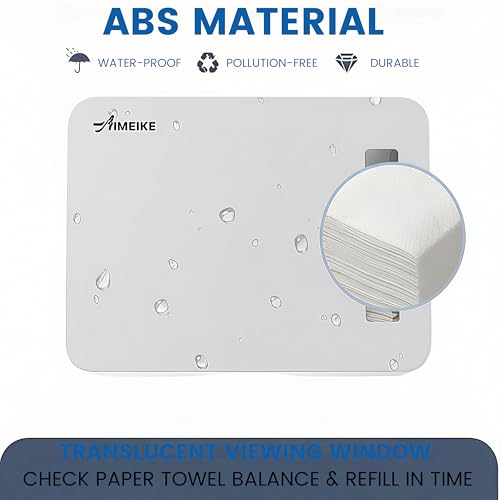 Commercial Paper Towel Dispenser, Wall Mount, 200 Sheets, White