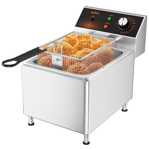 Commercial Deep Fryer with Basket 12.7Qt 1750W Electric Countertop Fryer - size: 12L