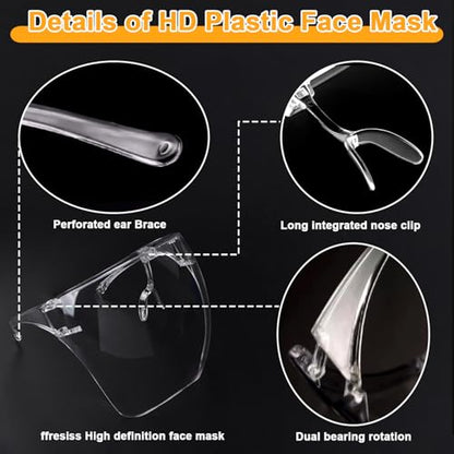 Face Shield Mask, Full Face Clear Mask for Nail Techs