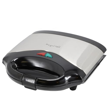 MegaChef Electric Non-Stick Aluminum Panini Press Sandwich Maker Grill, Compact Design, Panini Maker, Sandwich Grill, Countertop Grill Griddle (Grill Plate) - color: Grill Plate