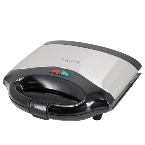 MegaChef Electric Non-Stick Aluminum Panini Press Sandwich Maker Grill, Compact Design, Panini Maker, Sandwich Grill, Countertop Grill Griddle (Grill Plate) - color: Grill Plate